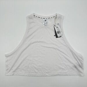 Adidas We Tank Top Womens 2XL XXL Training Climacool White Lightweight NWT